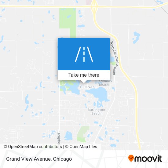 Mapa de Grand View Avenue