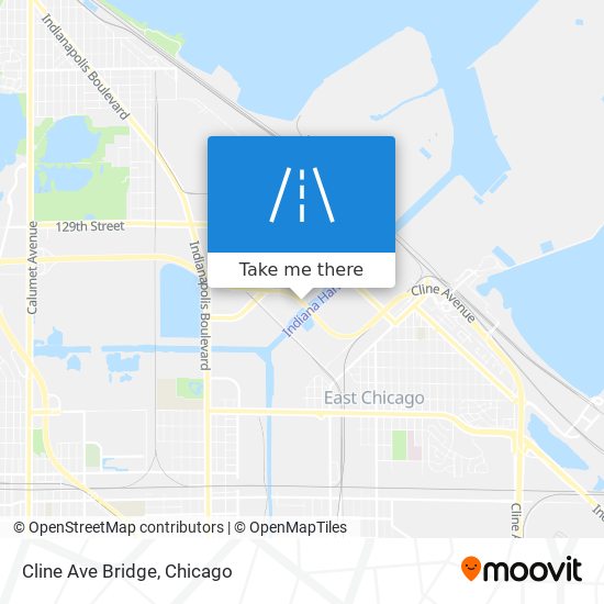 Cline Ave Bridge map