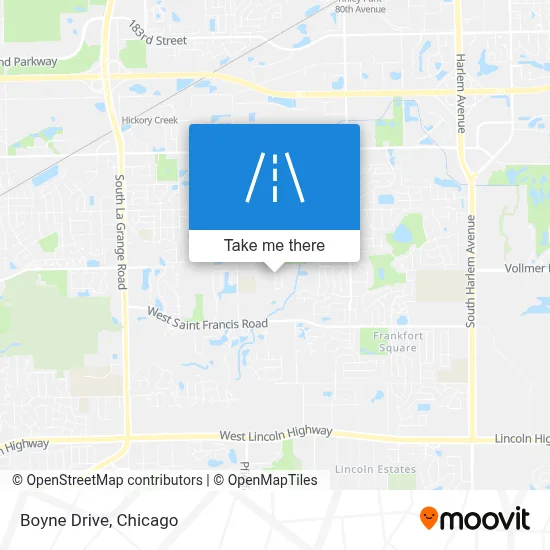 Boyne Drive map