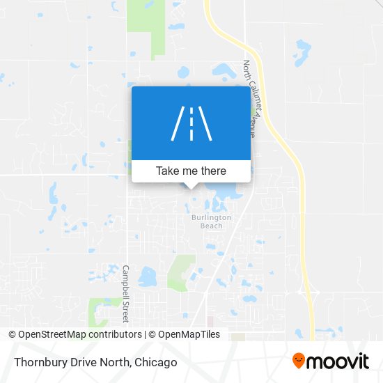 Mapa de Thornbury Drive North