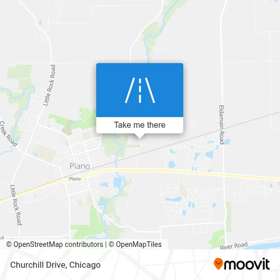 Churchill Drive map