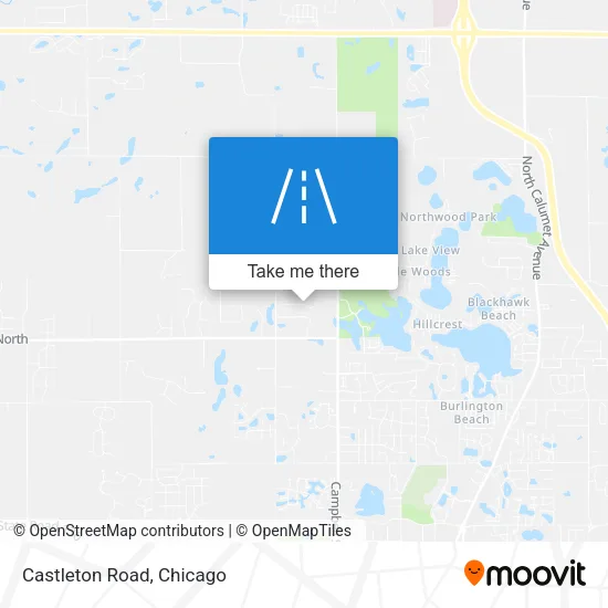 Castleton Road map