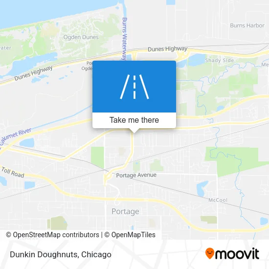 Dunkin Doughnuts map
