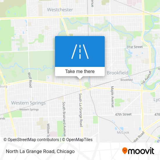 North La Grange Road map