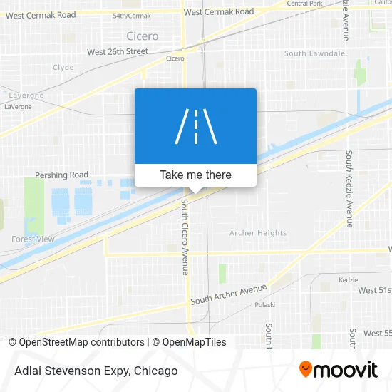 Adlai Stevenson Expy map