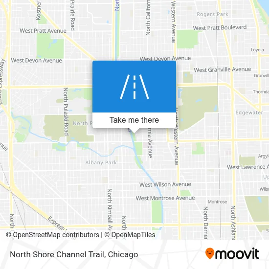 North Shore Channel Trail map