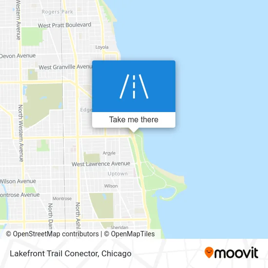 Lakefront Trail Conector map
