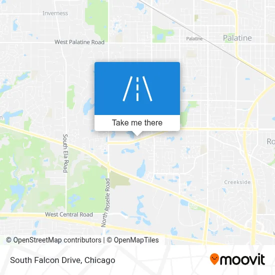 South Falcon Drive map