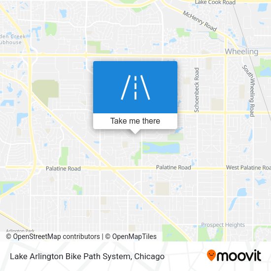 Lake Arlington Bike Path System map
