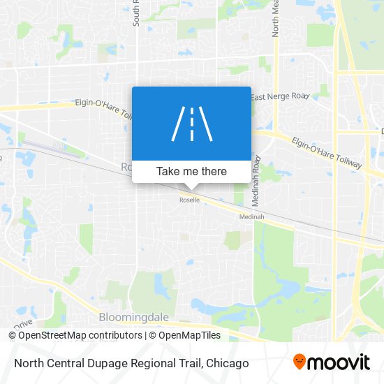 North Central Dupage Regional Trail map