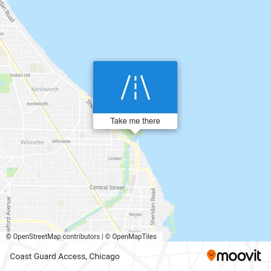 Coast Guard Access map