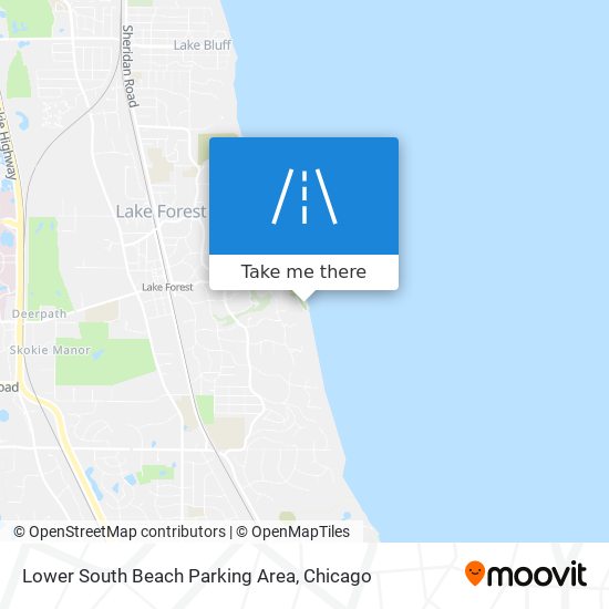 Mapa de Lower South Beach Parking Area