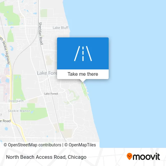 North Beach Access Road map