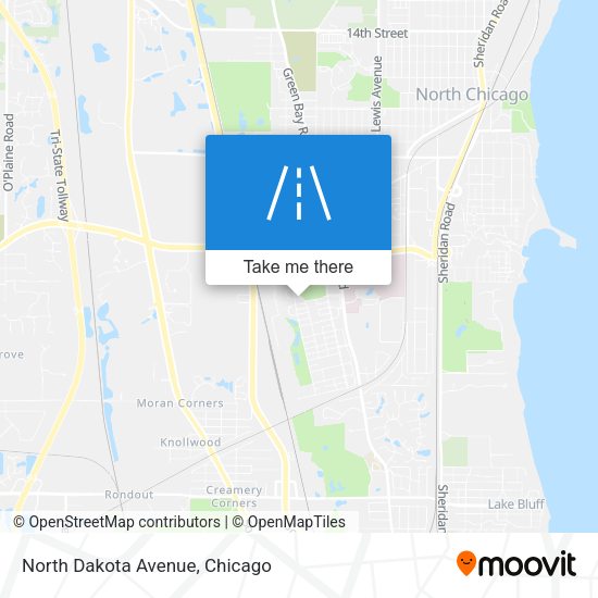 North Dakota Avenue map
