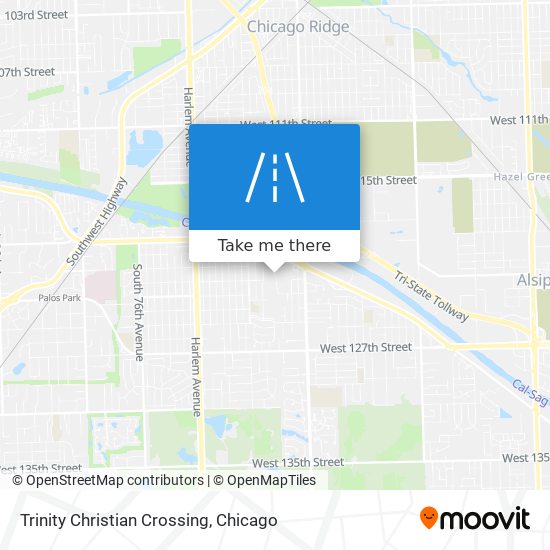 Trinity Christian Crossing map