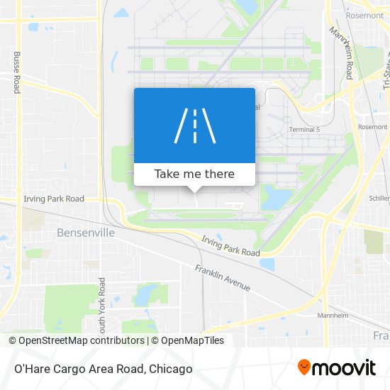 O'Hare Cargo Area Road map