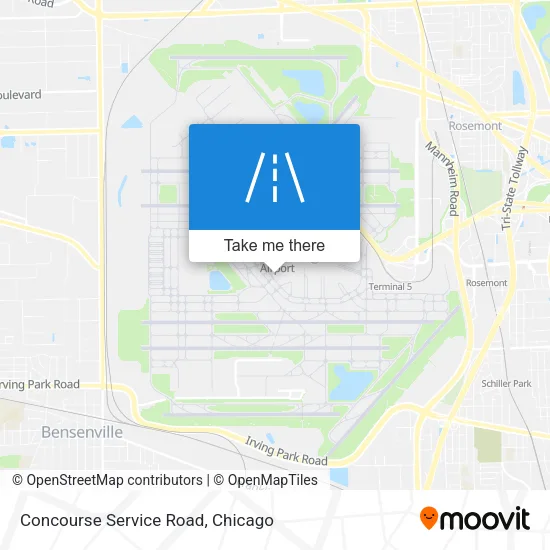 Concourse Service Road map