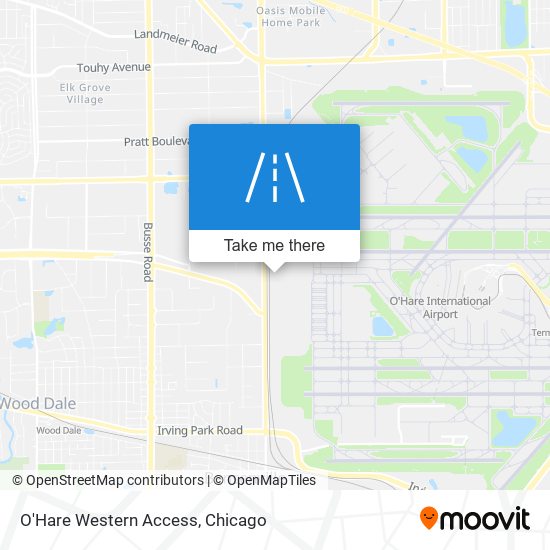 Mapa de O'Hare Western Access