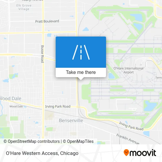 O'Hare Western Access map