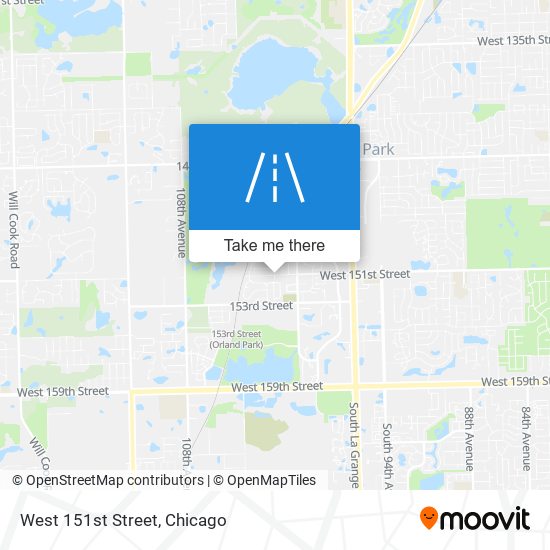 Mapa de West 151st Street