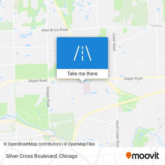 Silver Cross Boulevard map