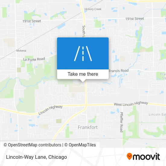 Lincoln-Way Lane map