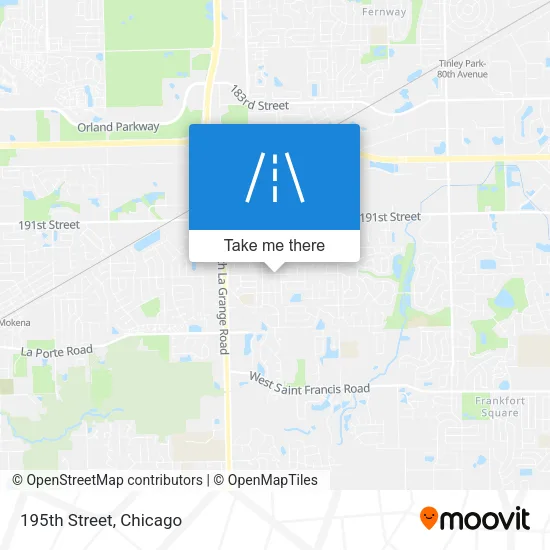 195th Street map