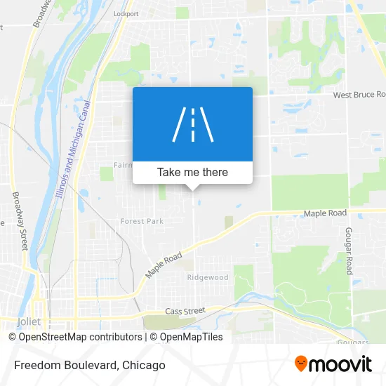 Freedom Boulevard map