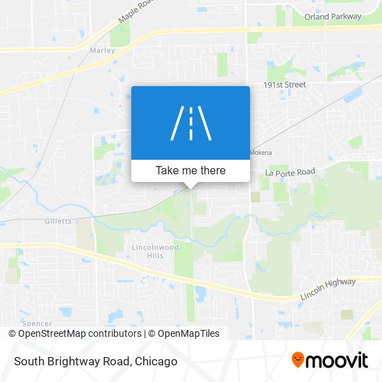 South Brightway Road map