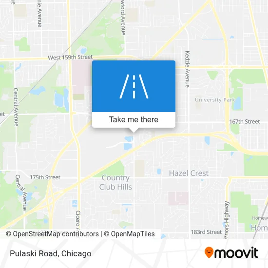 Pulaski Road map