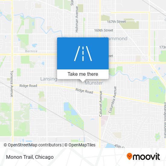 Monon Trail map