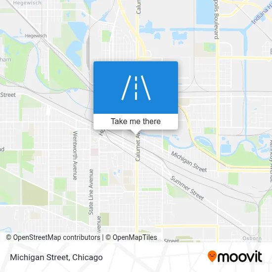 Michigan Street map