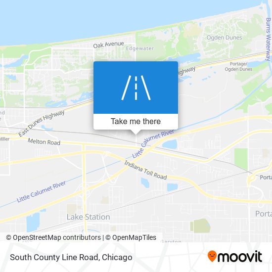 South County Line Road map