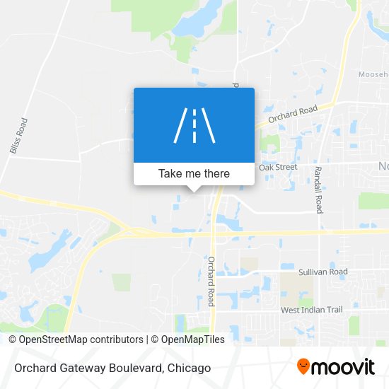 Mapa de Orchard Gateway Boulevard