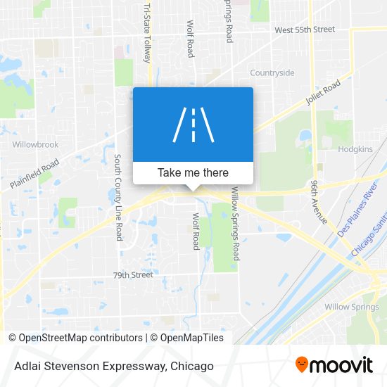 Adlai Stevenson Expressway map