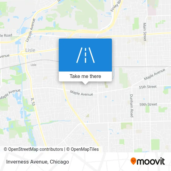 Inverness Avenue map