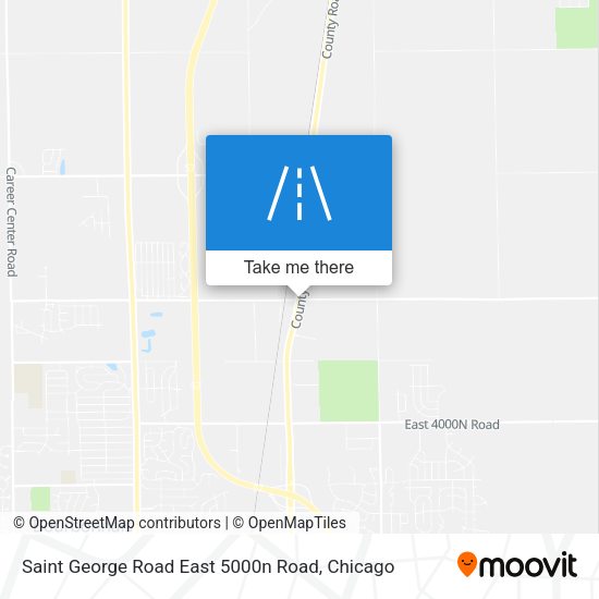 Saint George Road East 5000n Road map