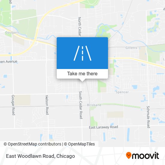 East Woodlawn Road map