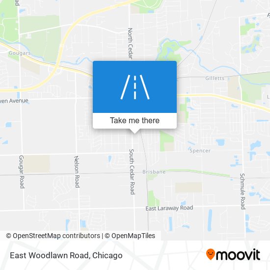 Mapa de East Woodlawn Road