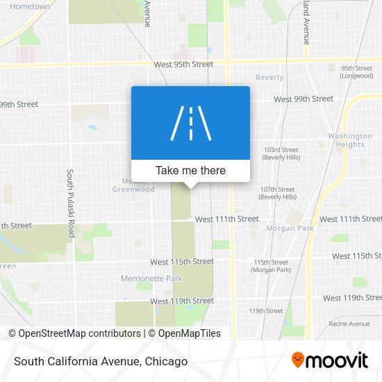 Mapa de South California Avenue