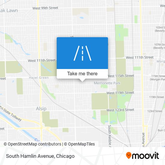 South Hamlin Avenue map