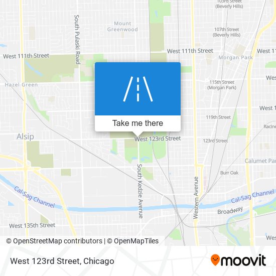 Mapa de West 123rd Street