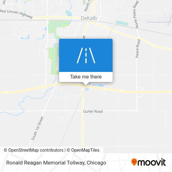 Ronald Reagan Memorial Tollway map