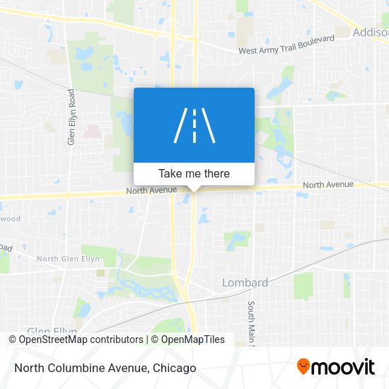 Mapa de North Columbine Avenue