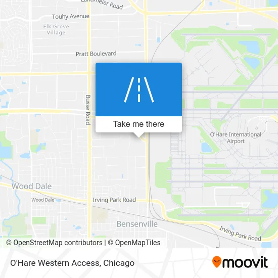 O'Hare Western Access map