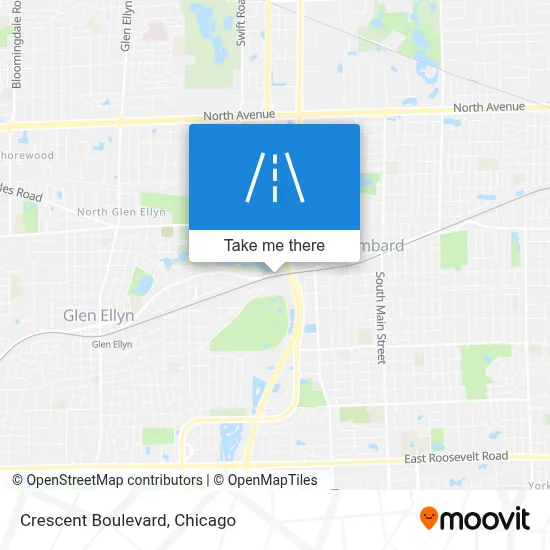 Crescent Boulevard map