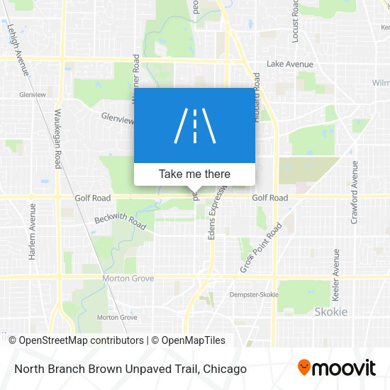 Mapa de North Branch Brown Unpaved Trail