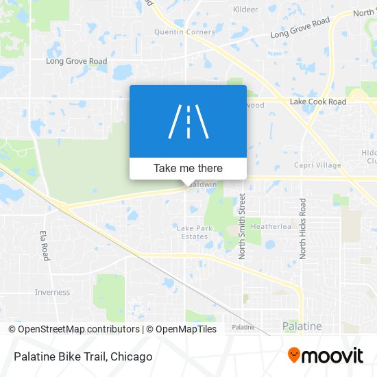 Palatine Bike Trail map