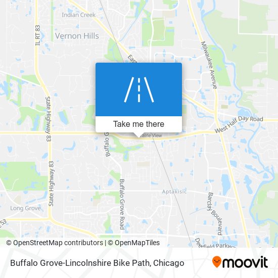 Buffalo Grove-Lincolnshire Bike Path map