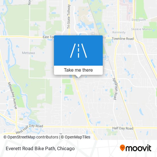 Mapa de Everett Road Bike Path